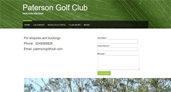 Desktop Screenshot of patersongolfclub.com