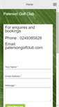 Mobile Screenshot of patersongolfclub.com