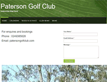 Tablet Screenshot of patersongolfclub.com